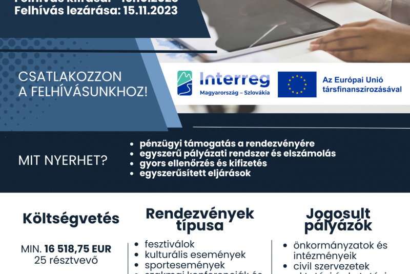 Novinky / Výzva na predkladanie projektových žiadostí v rámci Programu Interreg VI-A HUSK 2021-2027 pre Fond malých projektov je spustená